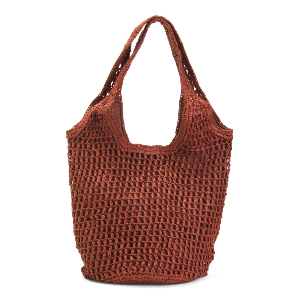 Haute Hippie Woven Straw Tote Handbag